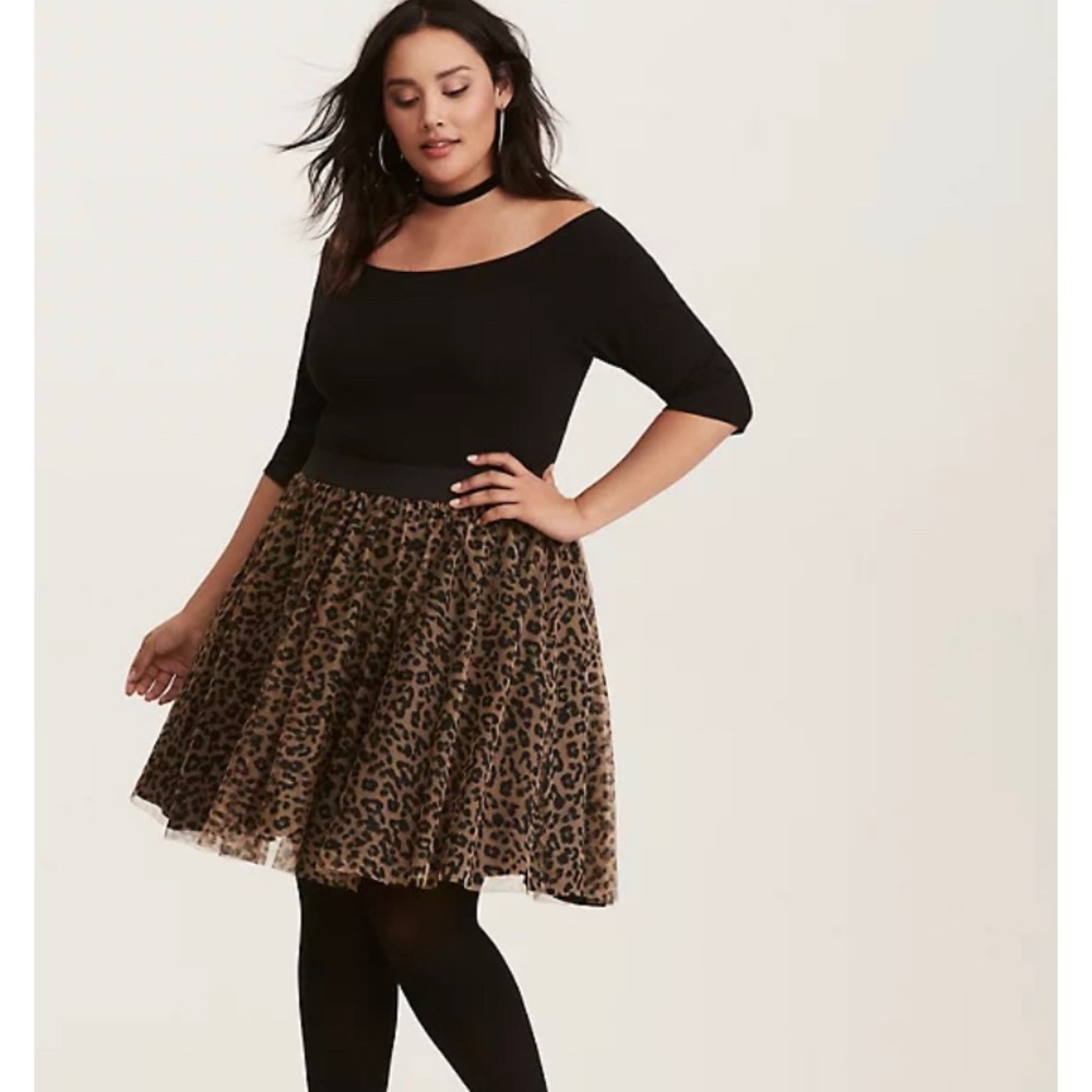 Torrid Leopard skirt